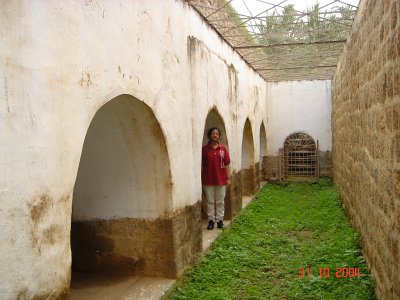 Anusha at the well-hidden Thomas Innman's Dungeon