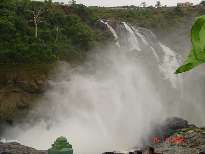 The waterfalls in Shivanasamudram
